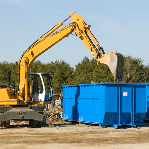 are there any restrictions on where a residential dumpster can be placed in South Bay FL